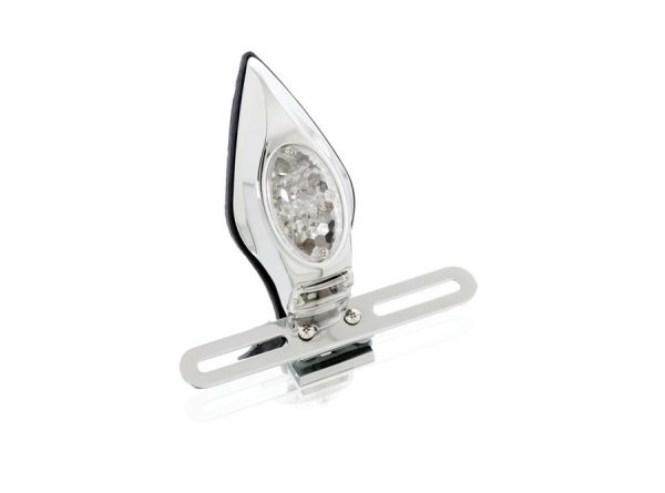 CustomAcces LED стоп Flama със стойка за номер хром