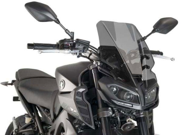 Слюда Puig Naked New Generation Touring за Yamaha MT-09 2017 тъмно опушена
