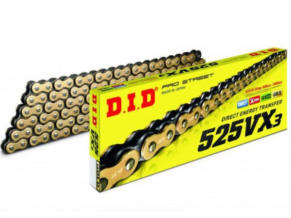 Верига DID 525 VX3 GB ZJ цвят Gold