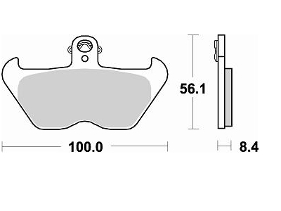 Накладки Braking 806CM55
