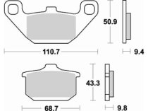 Накладки Braking 662SM1