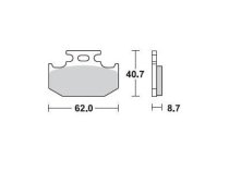 Накладки Braking 722CM44