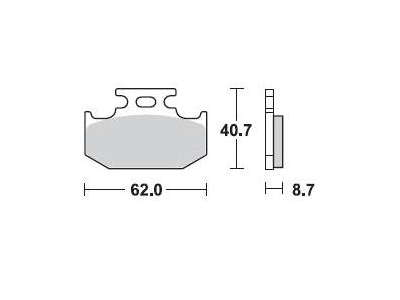 Накладки Braking 722CM44