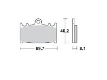 Накладки Braking 715CM55