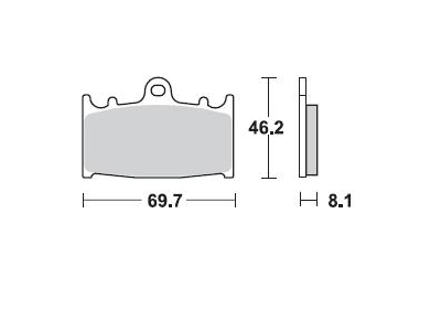 Накладки Braking 715CM55