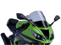 Състезателна слюда Puig за Kawasaki ZX-6R 09-16/ZX-6R 636 13-16/ZX-10R 08-10 опушена