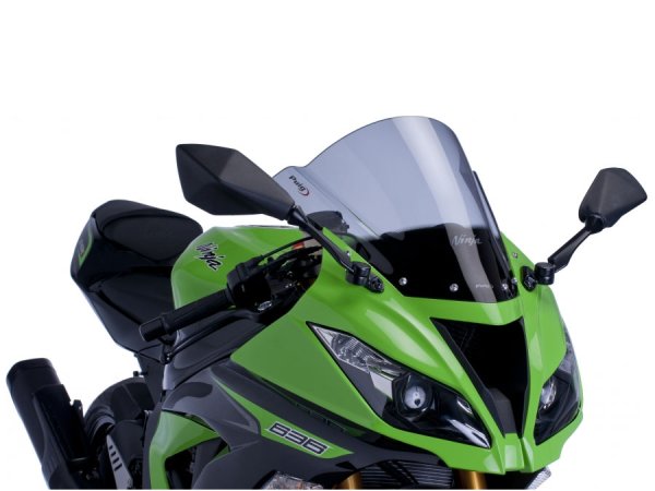 Състезателна слюда Puig за Kawasaki ZX-6R 09-16/ZX-6R 636 13-16/ZX-10R 08-10 опушена
