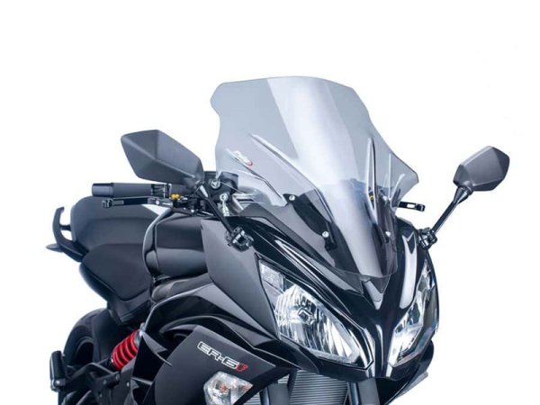 Туристическа слюда Puig за Kawasaki ER-6F 12-17 опушена