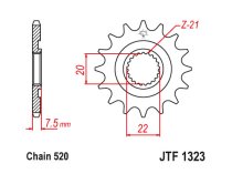 JT Front Sprocket 1323.13 / SUNF312