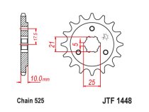 JT Front Sprocket 1448.15 / SUNF416