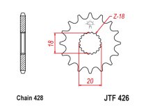 JT Front sprocket 426.14 / SUNF211
