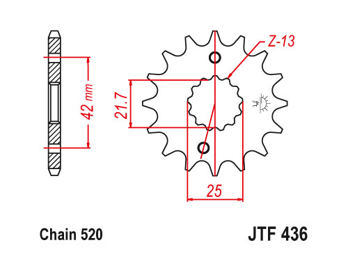 JT Front Sprocket 436.14 / SUNF325