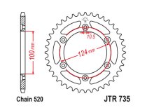 JT Rear Sprocket 735.39 / SUNR1-3435
