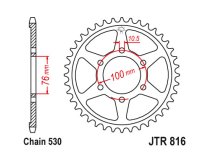 JT Rear Sprocket 816.42 / SUNR1-5226