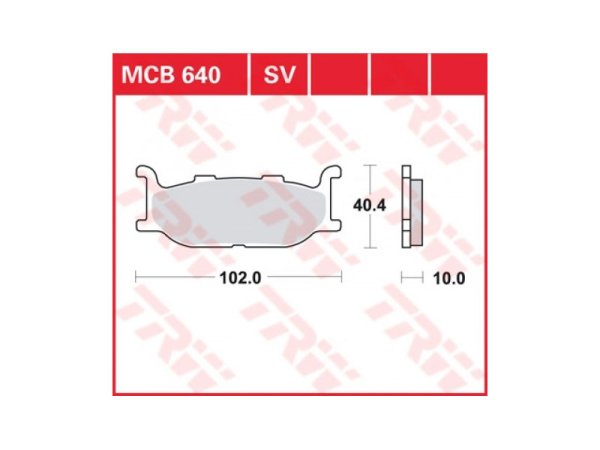 Накладки TRW Lucas MCB 640 SV синтеровани