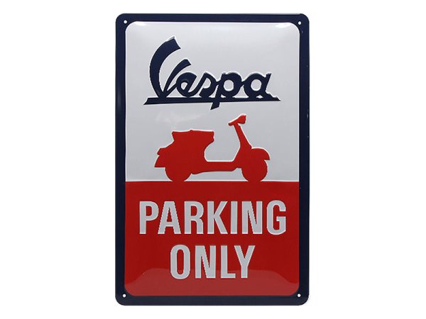 Метална табела VESPA PARKING ONLY
