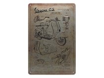 Метална табела VESPA G.S.