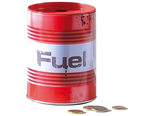 Касичка метална FUEL ф 10см, Н 13см