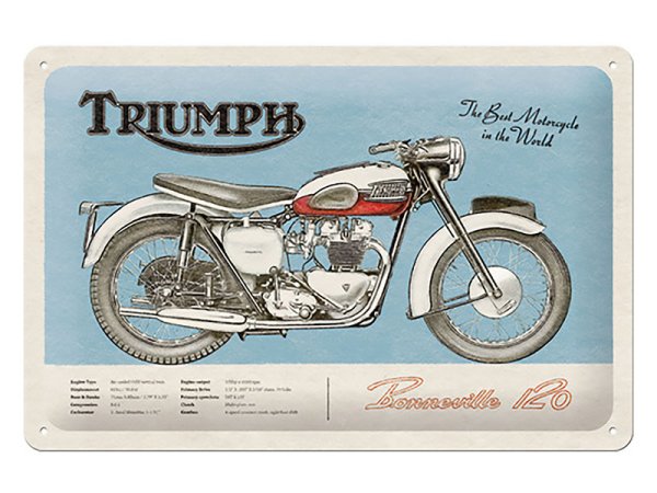 Метална табела TRIUMPH BONNEVILLE