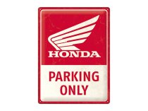 Метална табела HONDA PARKING ONLY 30 X 40 CM