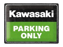Метална табела KAWASAKI PARKING ONLY