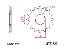 JT Front Sprocket 520.17 / SUNF404