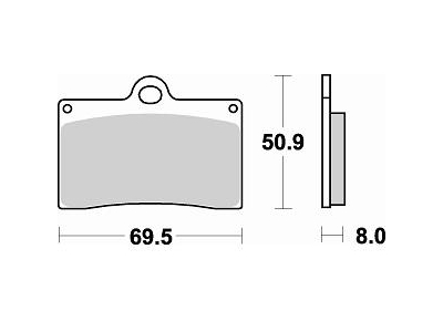 Накладки Braking 688CM55