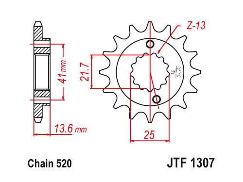 JT Front Sprocket 1307.15 / SUNF379