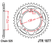 JT Rear Sprocket 1877.45