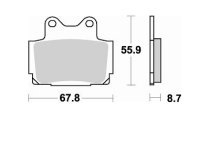Накладки Braking 679SM1