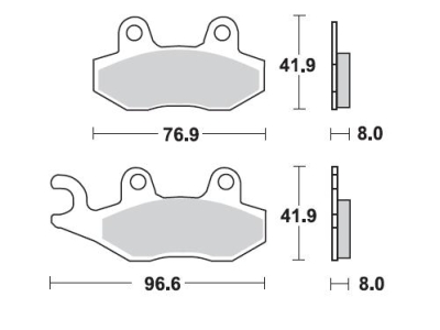 Накладки Braking 696CM44