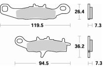Накладки Braking 812CM44