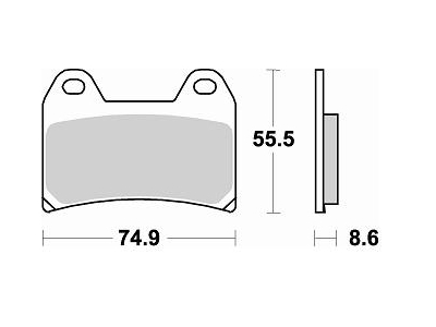 Накладки Braking 784CM55